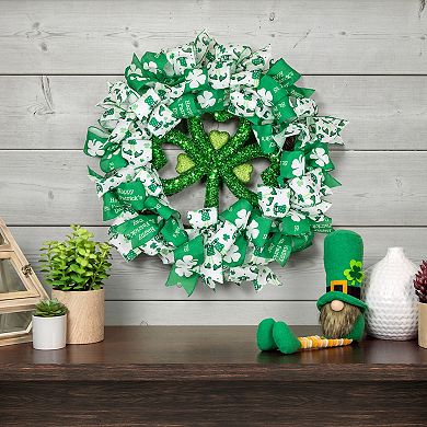 Northlight Shamrock Ribbons St. Patrick's Day Wreath