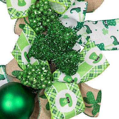 Northlight Ribbons Shamrocks St. Patrick's Day Wreath