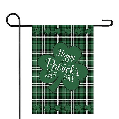 Northlight "Happy St. Patrick's Day" Plaid Outdoor Garden Flag