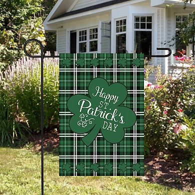 Northlight "Happy St. Patrick's Day" Plaid Outdoor Garden Flag