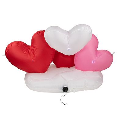 Northlight LED Inflatable Valentine's Day Conversation Hearts Outdoor Floor Decor