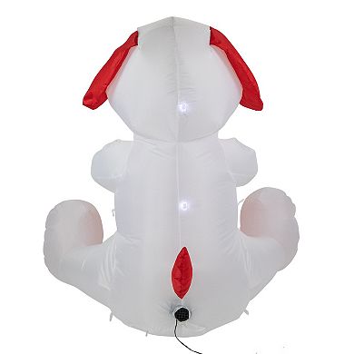 Northlight LED Inflatable Valentine's Day Doggie Outdoor Floor Decor
