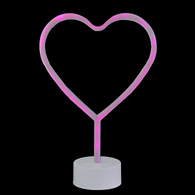 Northlight Pink Heart LED Neon Valentine's Day Table Decor