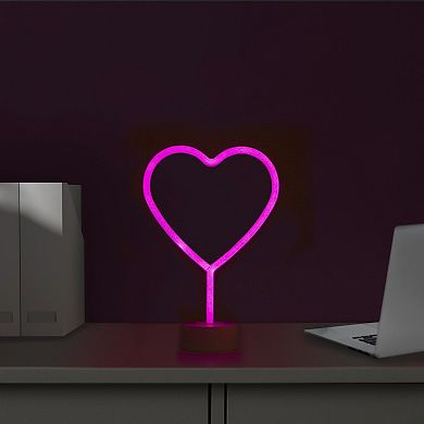 Northlight Pink Heart LED Neon Valentine's Day Table Decor