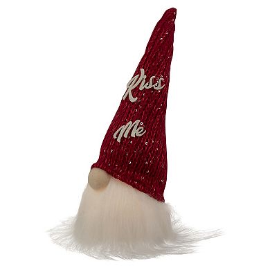 Northlight Light-Up Knit Kiss Me Valentine's Day Gnome Table Decor