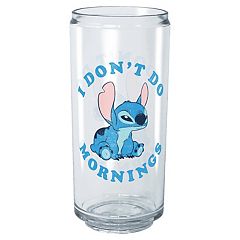 Lilo & Stitch I Dont Do Dawns Stainless Steel Travel Mug, White