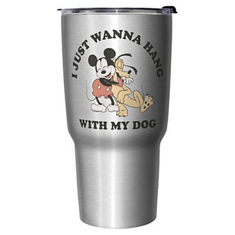 Mickey Just Want To Hang With Dog Stainless Steel Travel Mug