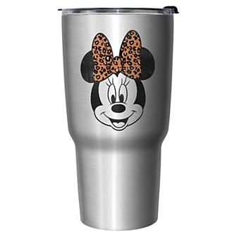 Minnie Leopard Bow Stainless Steel Travel Mug