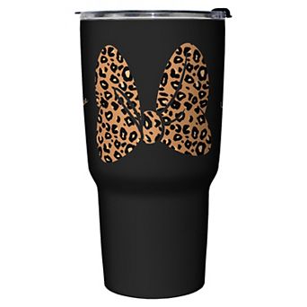Minnie Leopard Bow Stainless Steel Travel Mug