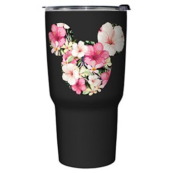Mickey Floral Stainless Steel Travel Mug