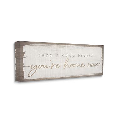 Stupell Home Decor You're Home Now Canvas Wall Art