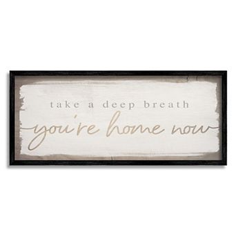 Stupell Home Decor You're Home Now Framed Wall Art