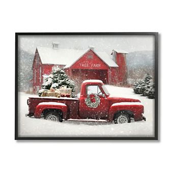 Stupell Home Decor Holiday Tree Farm Framed Wall Art
