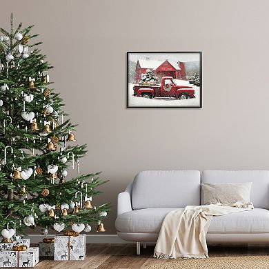 Stupell Home Decor Holiday Tree Farm Framed Wall Art