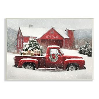 Stupell Home Decor Holiday Tree Farm Plaque Wall Art