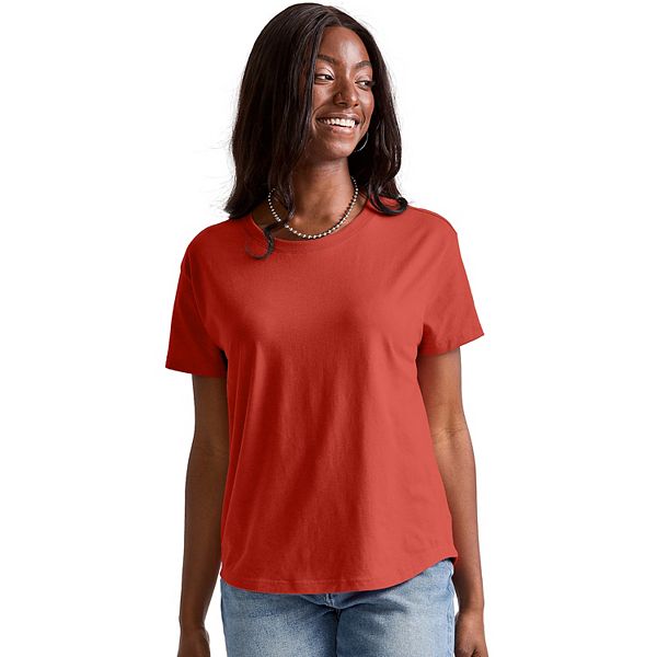 Women's Hanes® Originals Relaxed Fit Cotton Tee