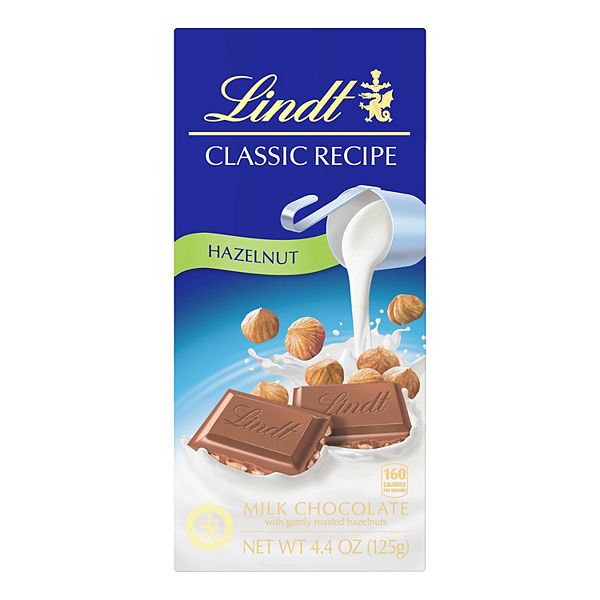 Lindt Classic Recipe Milk Chocolate Hazelnut Bar