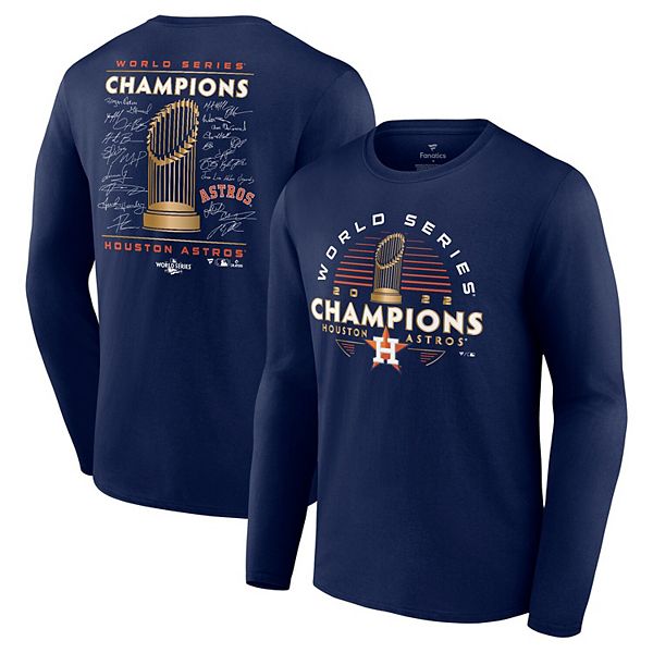 FANATICS MLB HOUSTON ASTROS Mens XL Blue T-Shirt Genuine Merchandise s/s