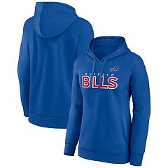 Buffalo Bills Women's Soft Royal and Gray Hoodie