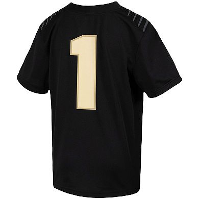 Youth Nike #1 Black Purdue Boilermakers Untouchable Football Jersey