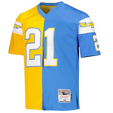 Men's Mitchell & Ness LaDainian Tomlinson Powder Blue/Gold Los Angeles Chargers 2002 Split Legacy Replica Jersey