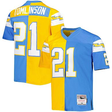 Men's Mitchell & Ness LaDainian Tomlinson Powder Blue/Gold Los Angeles Chargers 2002 Split Legacy Replica Jersey