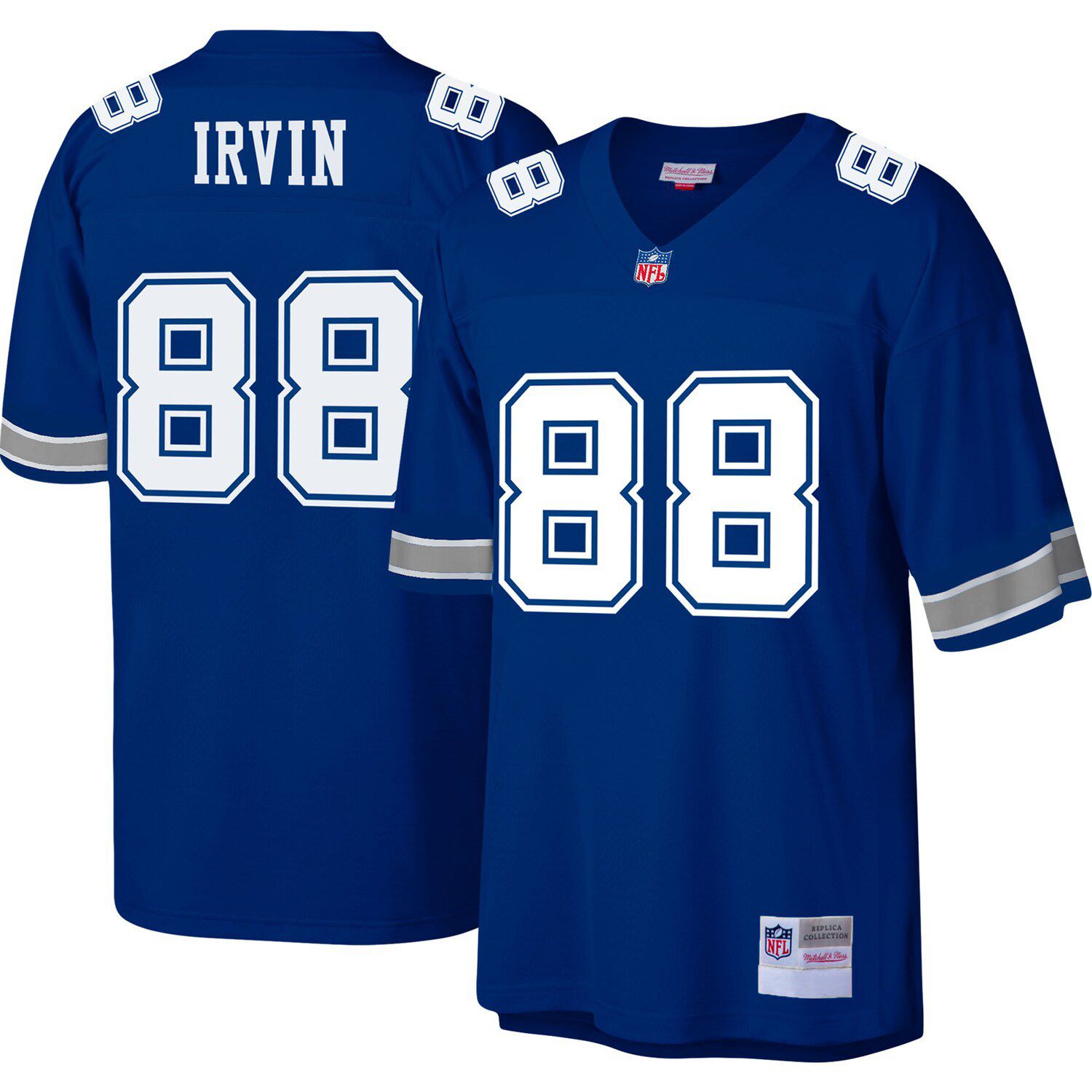 Throwback Dallas Cowboys Blue Michael Irvin Jersey With 75th