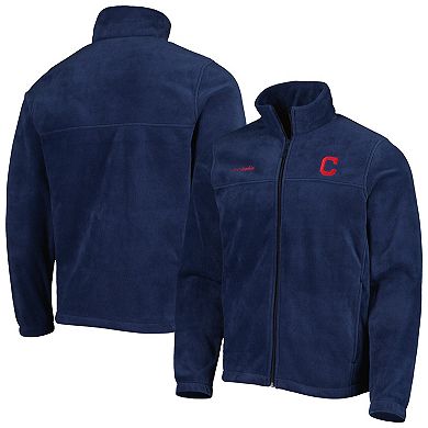 Men's Columbia Navy Cleveland Indians Steens Mountain Full-Zip Jacket
