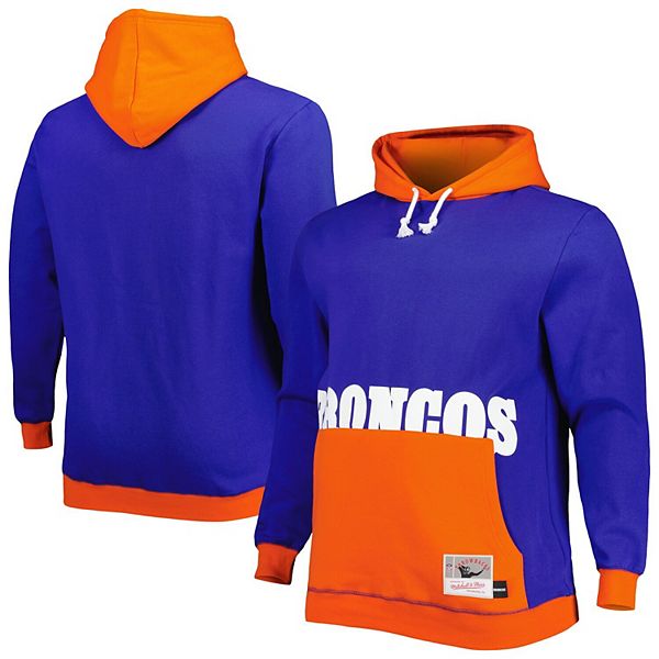 Men's Mitchell & Ness Navy/Orange Denver Broncos Big & Tall Big