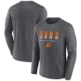 Men's Fanatics Branded Heathered Charcoal Phoenix Suns Where Legends Play Iconic Practice Long Sleeve T-Shirt
