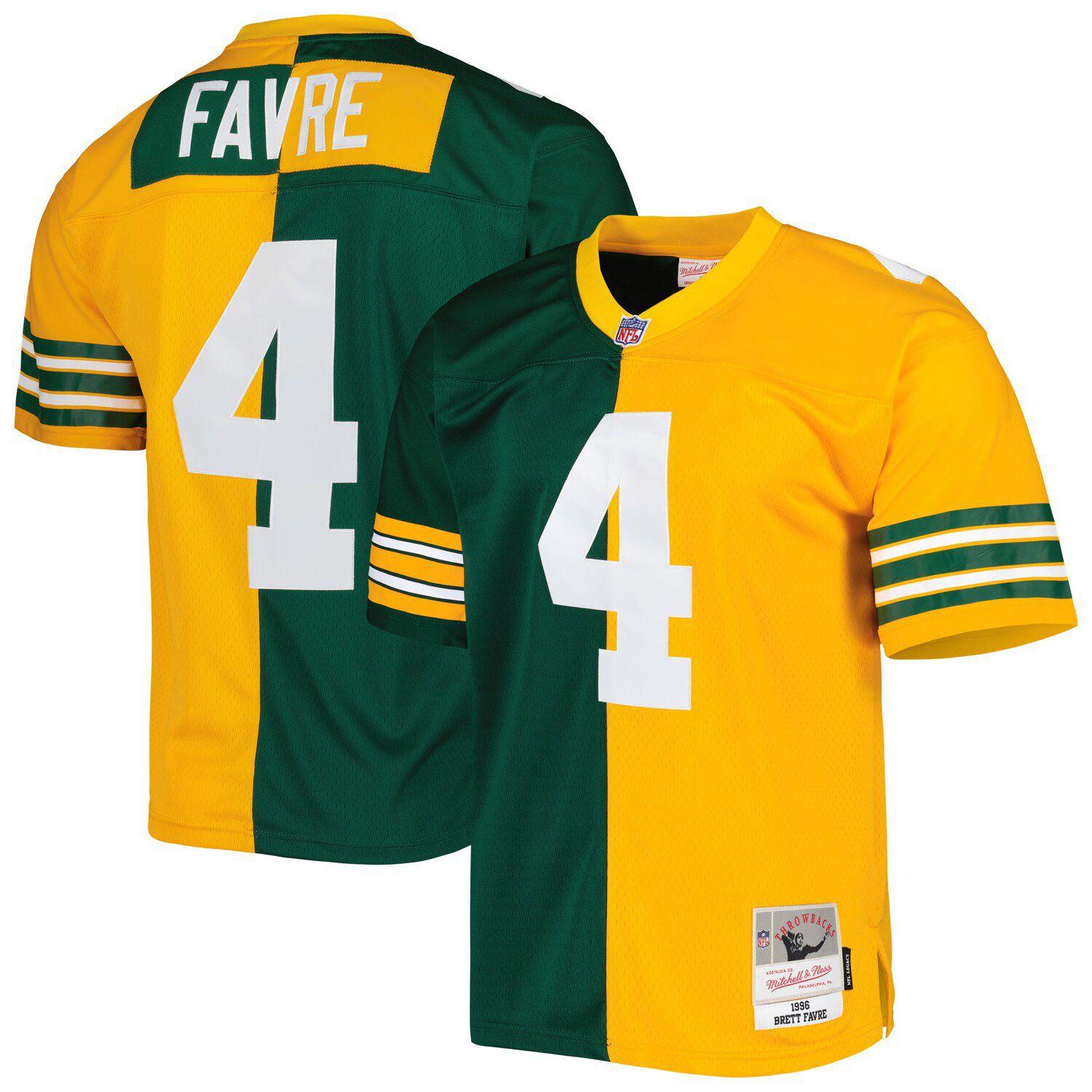 Youth Green Bay Packers Brett Favre Mitchell & Ness Green Retired Retro  Player Name & Number