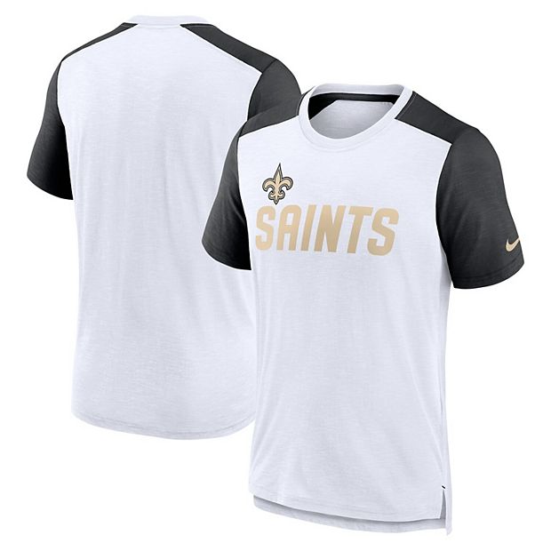 New Orleans Saints Neutral Colour Logo Long Sleeve T-Shirt - Mens