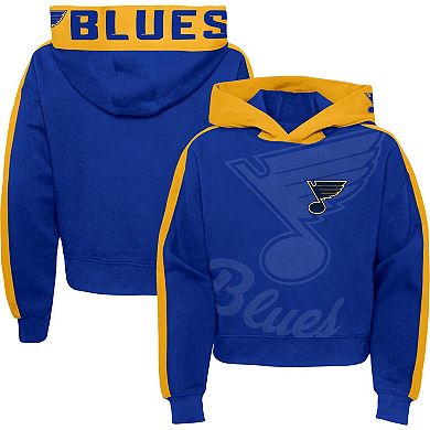 Girls Youth Blue St. Louis Blues Record Setter Pullover Hoodie