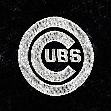 Women's The Wild Collective Black Chicago Cubs Marble Jogger Pants