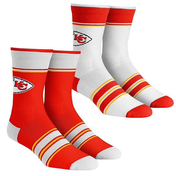 Youth Rock Em Socks Kansas City Chiefs Multi-Stripe 2-Pack Team Crew ...