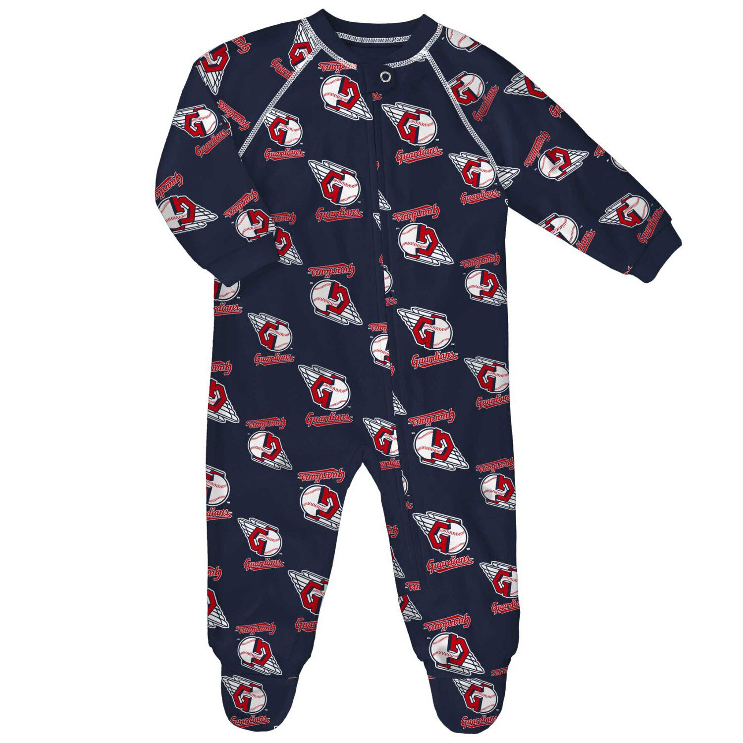 Outerstuff Toddler Boys and Girls Navy, Red Cleveland Guardians Batters Box  T-shirt Pants Set