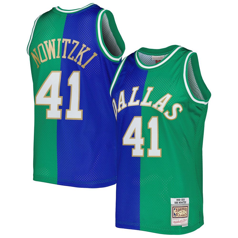Maillot Swingman Dallas Mavericks Signé Steve Nash 1998-99 - Authentifié Fanatics, Bleu