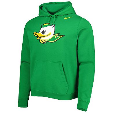 Men's Nike Green Oregon Ducks Logo Club Pullover Hoodie
