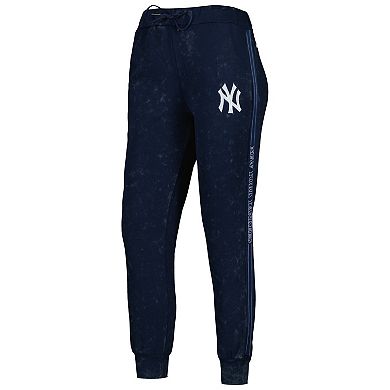 Women's The Wild Collective Navy New York Yankees Marble Jogger Pants