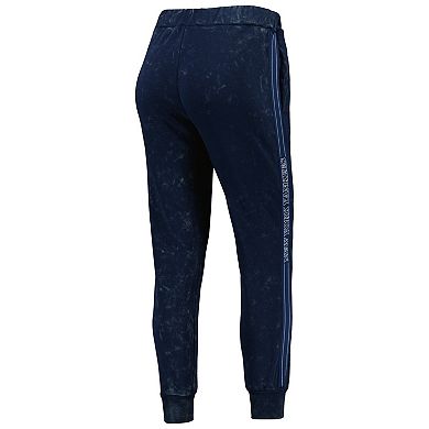 Women's The Wild Collective Navy New York Yankees Marble Jogger Pants