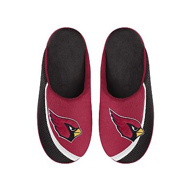 Men's FOCO Arizona Cardinals Big Logo Color Edge Slippers