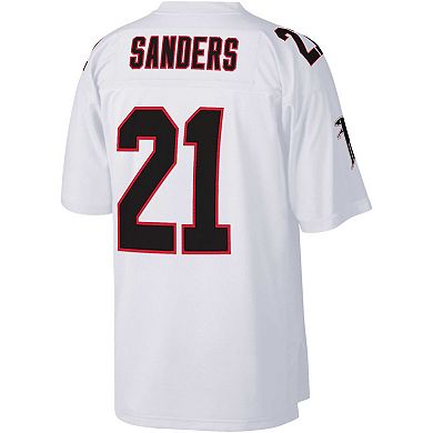Men's Mitchell & Ness Deion Sanders White Atlanta Falcons Big & Tall 1992 Retired Player Replica Jersey
