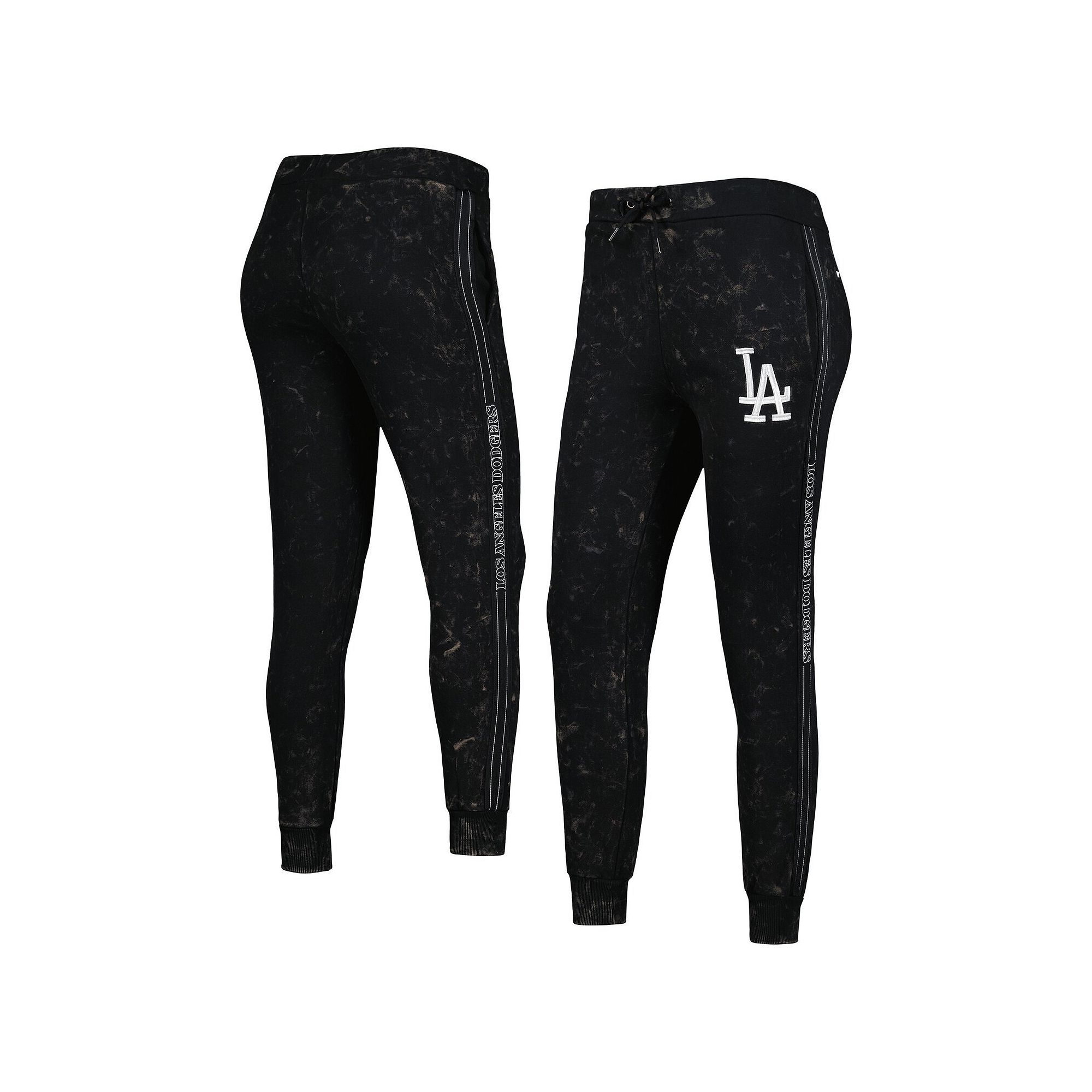 Womens The Wild Collective Black Los Angeles Dodgers Marble Jogger Pants, 