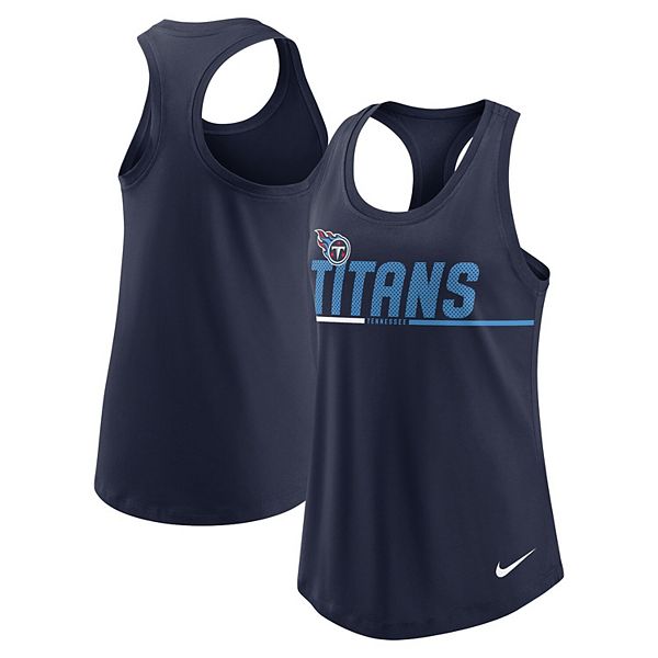 Men's Nike Navy Tennessee Titans Tri-Blend Tank Top Size: Medium