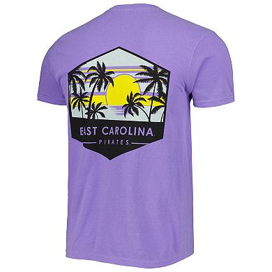Men's Purple ECU Pirates Landscape Shield T-Shirt