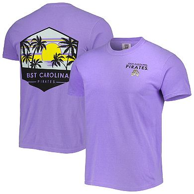 Men's Purple ECU Pirates Landscape Shield T-Shirt
