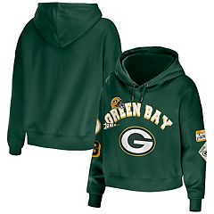 5th & Ocean Women Green Bay Packers Plus Glitter Block Hoodie