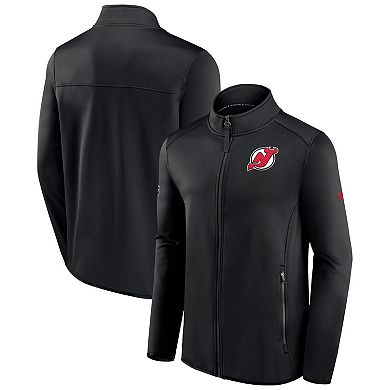 Men's Fanatics Branded Black New Jersey Devils Authentic Pro Rink Fleece Full-Zip Jacket