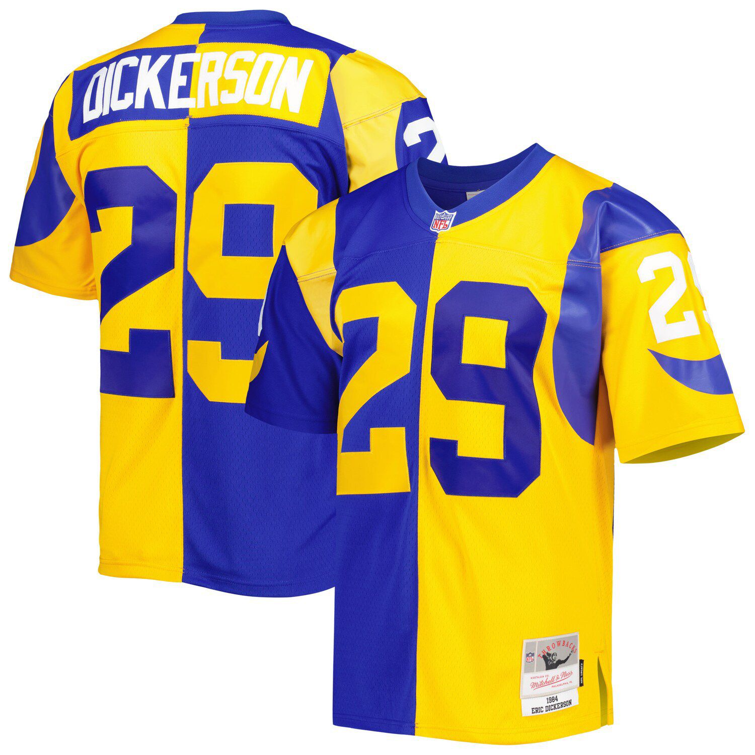 Eric Dickerson Los Angeles Rams Mitchell & Ness Retired Player Name Number Mesh Crew Neck Top - Royal