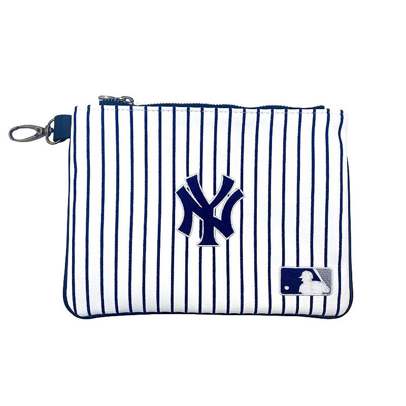New York Yankees Premium Zip Tote Pouch, White